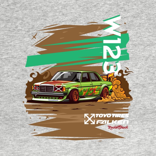 Vintage car W123 by ASAKDESIGNS